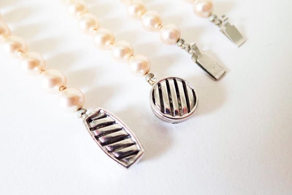 Vintage Single Strand Strings of Simulated Pearls… - image 6