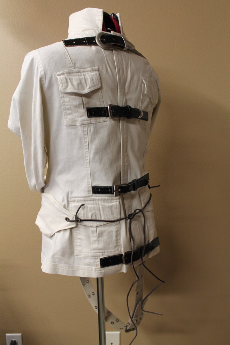 Straight jacket Halloween prop insane asylum costume Etsy