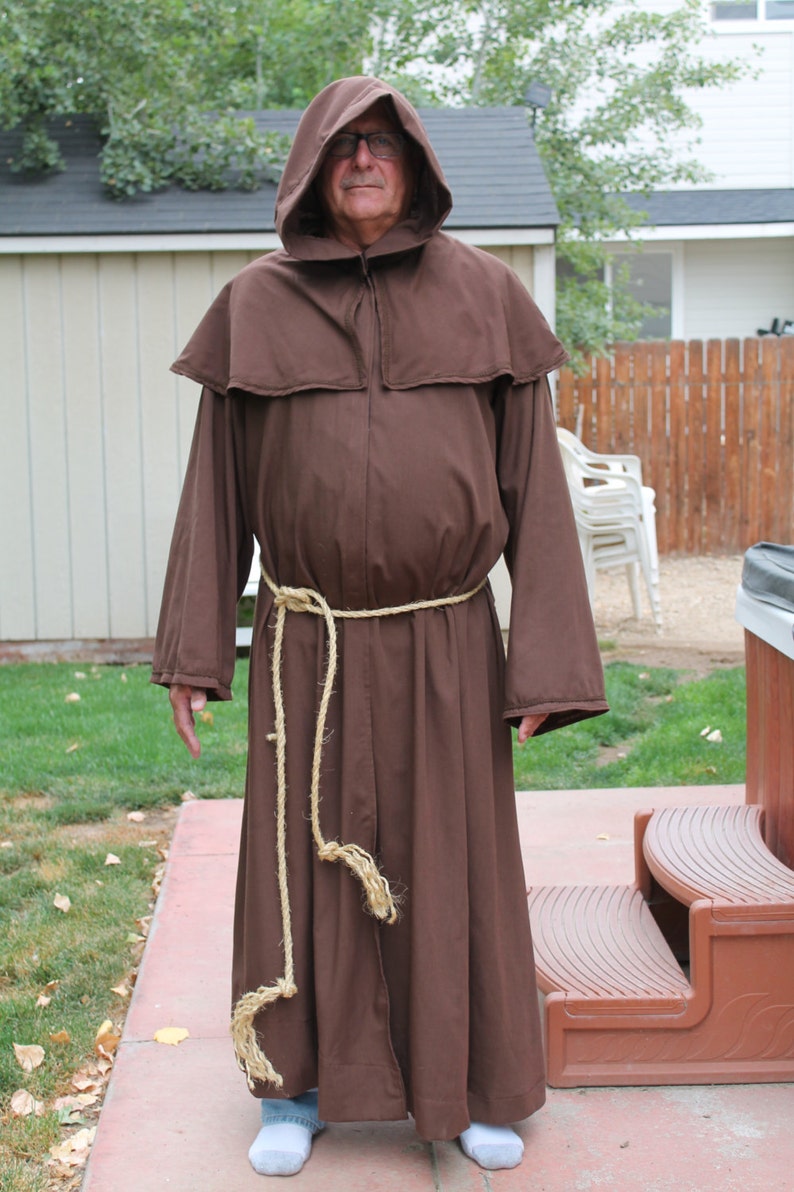 Monk Robe Renaissance Friar Priest Halloween Costume Grim Etsy