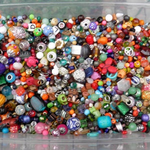 Bead soup/HUGE bead destash lot/all kinds of beads,semi precious gemstones,glass,wood,plastic,polymer,metal/jewelry making supplies/value
