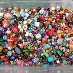 Bead soup/HUGE bead destash lot/all kinds of beads,semi precious gemstones,glass,wood,plastic,polymer,metal/jewelry making supplies/value