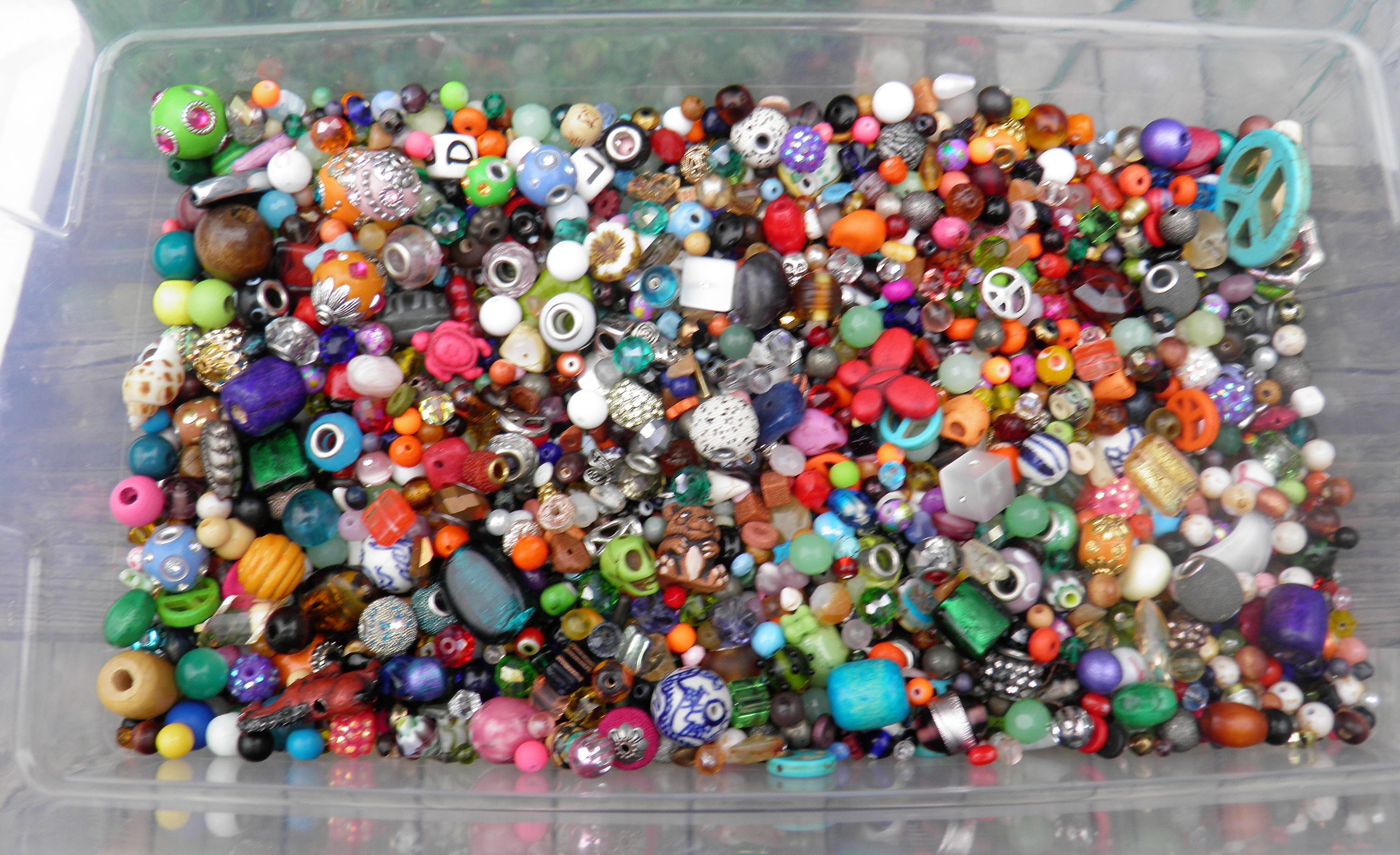  Indian Shelf 90 Piece Beads-Assorted Glass Beads for