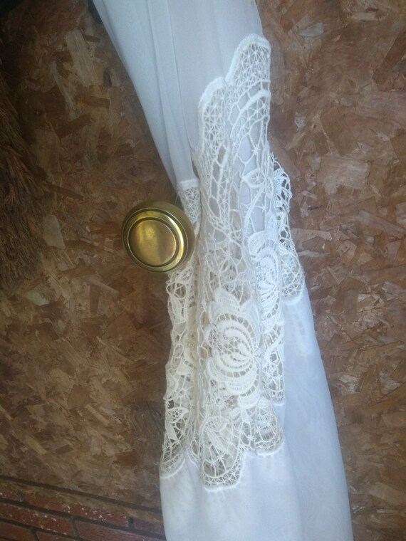 Set Of 2 Curtain Tie Backs Out Ov Vintage Door Knobs With Etsy