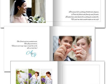 Wedding Album Templates as PSD layered files, ready to use in Canva, easy to customize and edit, modern design