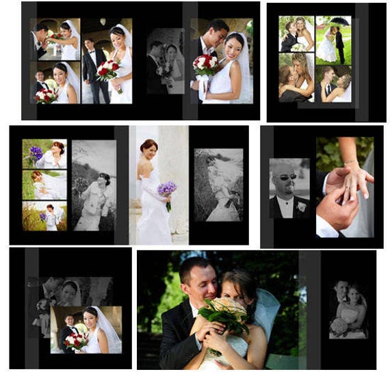 Wedding 2023 Album Printable PSD Photoshop Templates, Wedding