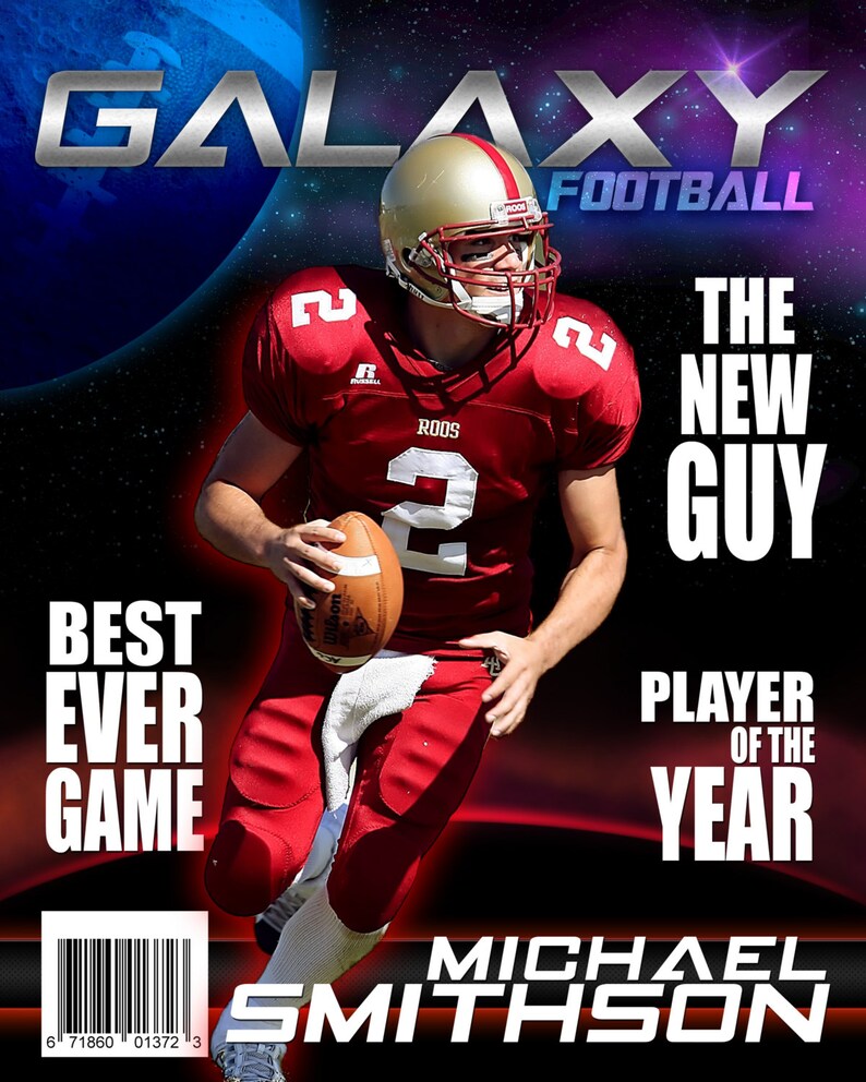 Football Galaxy Custom Templates Etsy