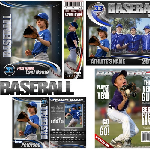 Baseball Memory Mates Photoshop Templates for Sports Teams - Etsy