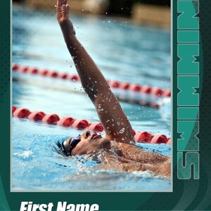 Swimming Impact Cards Templates image 3