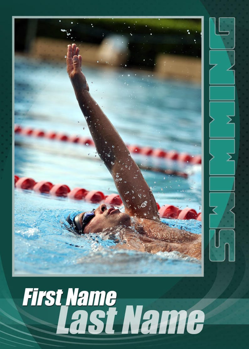 Swimming Impact Cards Templates image 3