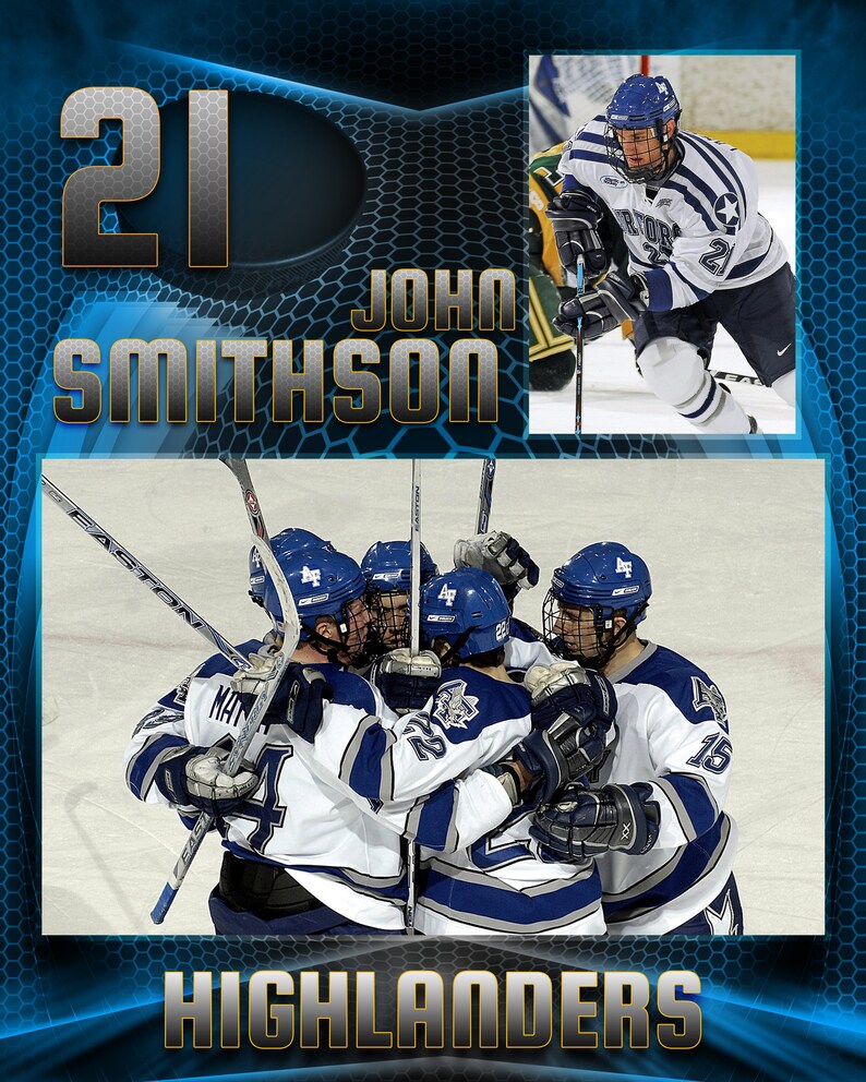 Hockey heroes Custom Templates Etsy Canada