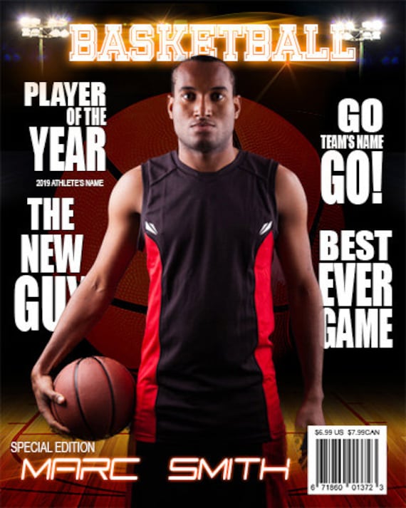 Basketball Magazine Cover Template