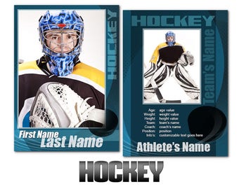 Hockey "Impact" Cards Templates