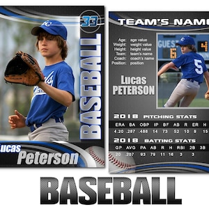 Baseball "Graphite" Cards Templates