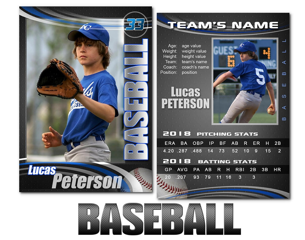 Baseball "Graphite" Cards Templates Within Baseball Card Template Psd