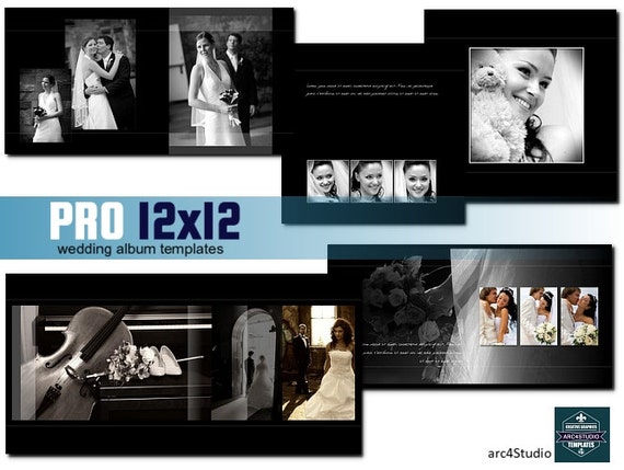 pro 12x12 wedding album templates etsy photo album templates