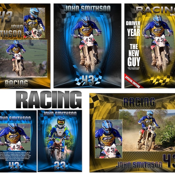 Racing "Heroes" Custom Templates