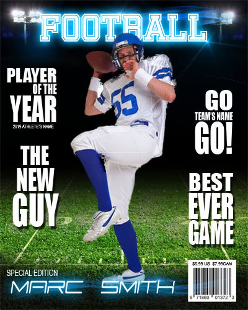 Football Magazine Cover Template