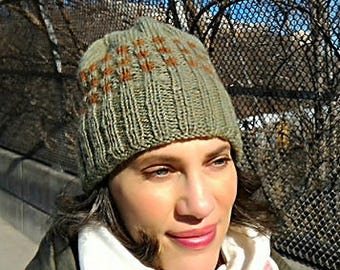 Jet Stream Hat Knitting Pattern Double Thick Brim