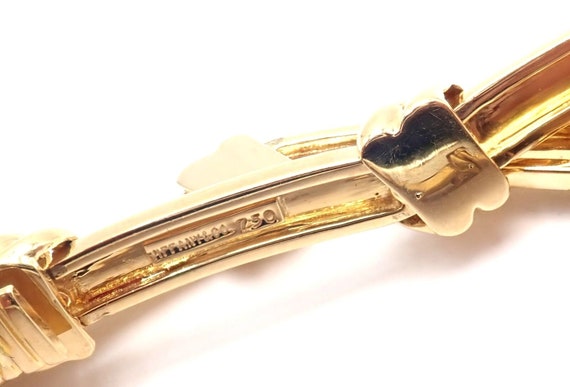 Authentic! Vintage Tiffany & Co 18k Yellow Gold K… - image 4