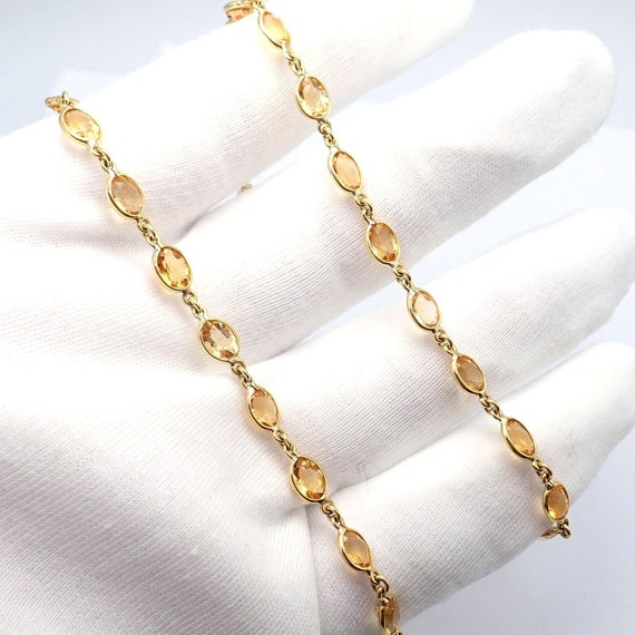 Rare! Authentic Laura Munder 18k Yellow Gold Citr… - image 5