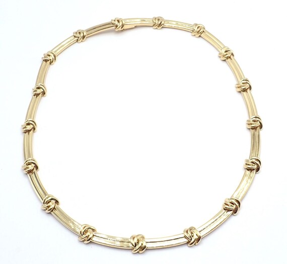 Authentic! Vintage Tiffany & Co 18k Yellow Gold K… - image 9