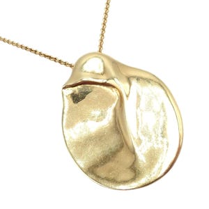 Tiffany & Co Peretti 18k Yellow Gold Madonna Pendant Extra Large Necklace 30" | Fortrove