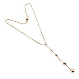 Authentic! Cartier Draperie de Decollate 18k Yellow Gold Diamond Necklace