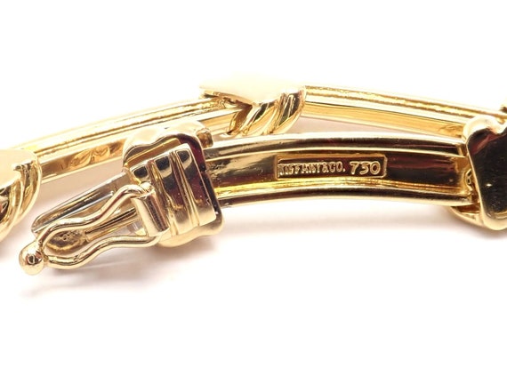 Authentic! Vintage Tiffany & Co 18k Yellow Gold K… - image 5