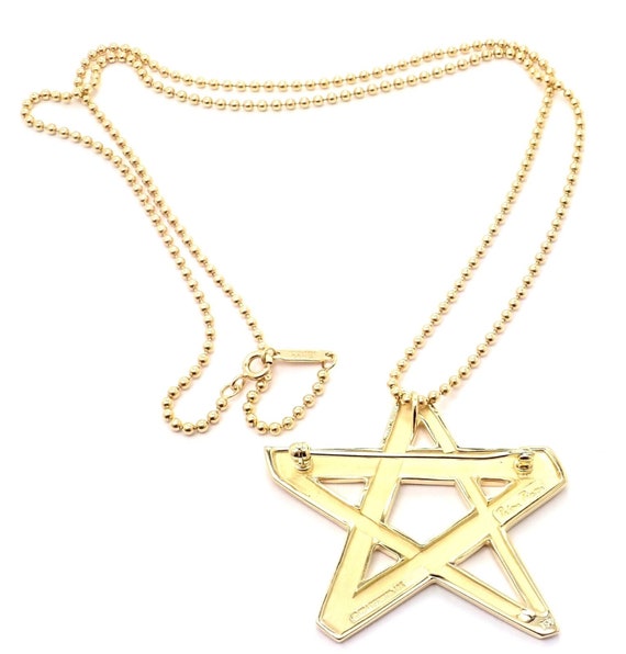 Vintage! Tiffany & Co 18k Yellow Gold Star Picass… - image 9
