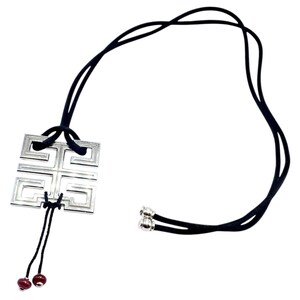 Authentic! Cartier Le Baiser Du Dragon 18k White Gold Ruby Silk Cord Necklace