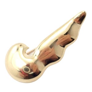 Authentic Tiffany & Co. 18k Yellow Gold Paloma Picasso Dove Bird Pin Brooch 1981
