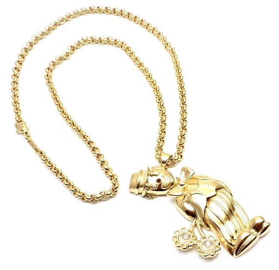 Authentic! Chopard 18k Yellow Gold Large Happy Cl… - image 9