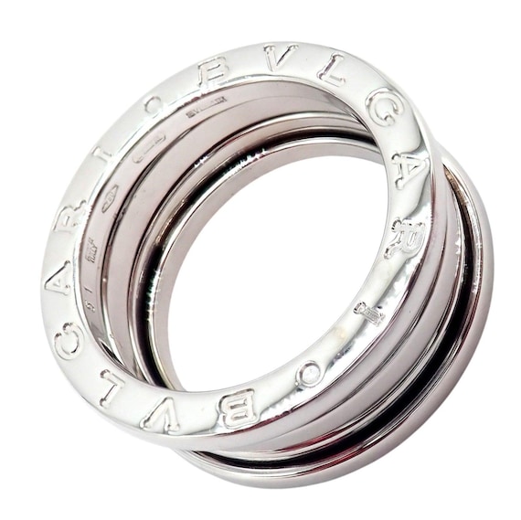 本物！ブルガリ ブルガリ 18Kホワイトゴールド B.Zero1 リング サイズ