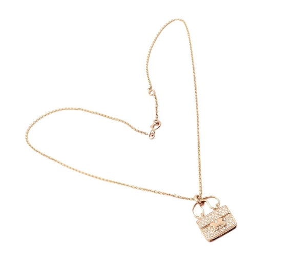 Hermes Amulettes Constance Earrings 18K Rose Gold