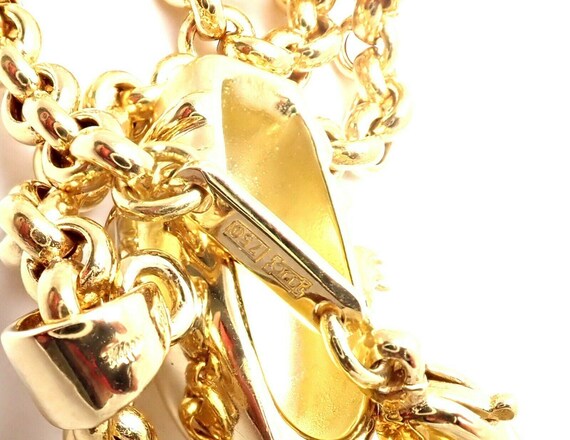 Authentic! Chopard 18k Yellow Gold Large Happy Cl… - image 6