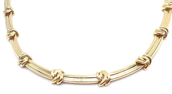 Authentic! Vintage Tiffany & Co 18k Yellow Gold K… - image 2
