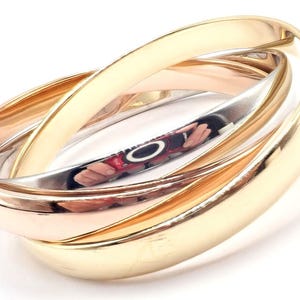 Cartier 18k driekleurige gouden Trinity groot model middelgrote armband