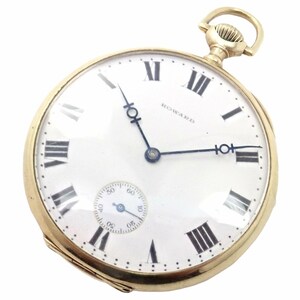 Vintage Howard 14k Yellow Gold 46mm 17j Pocket Watch c. 1920's