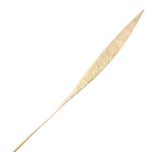 Rare! Vintage Authentic Cartier Dinh Van 18k Yellow Gold Long Quill Brooch Pin