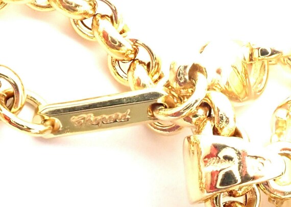 Authentic! Chopard 18k Yellow Gold Large Happy Cl… - image 5