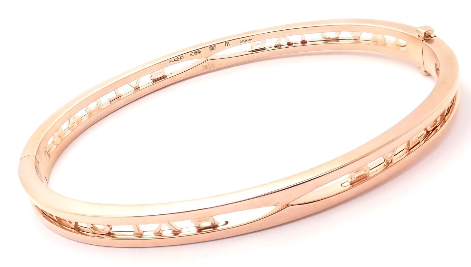 本物！ブルガリ Bvlgari B.Zero1 18K ローズゴールド バングル