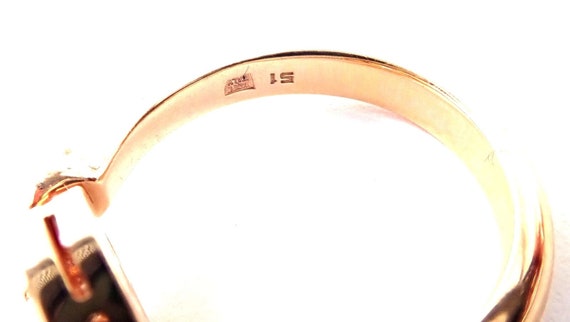 Authentic! BULGARI BVLGARI 18k Rose Gold Diamond … - image 6