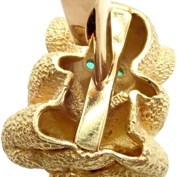 Authentic Kurt Wayne 18k Yellow Gold Emerald Whim… - image 6