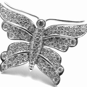 Rare! Authentic TIFFANY & CO Butterfly Platinum Diamond Pin Brooch