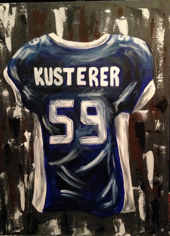 PERSONALIZED jersey painting on canvas football softball