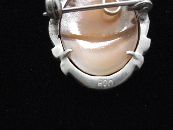 Little 800 silver cameo with marcasites - image 5