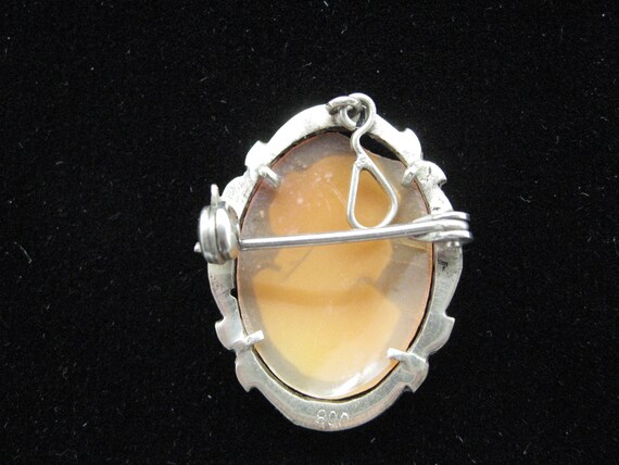 Little 800 silver cameo with marcasites - image 2