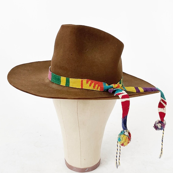 1950's Western Stetson Hat // Brown Western Cowbo… - image 1