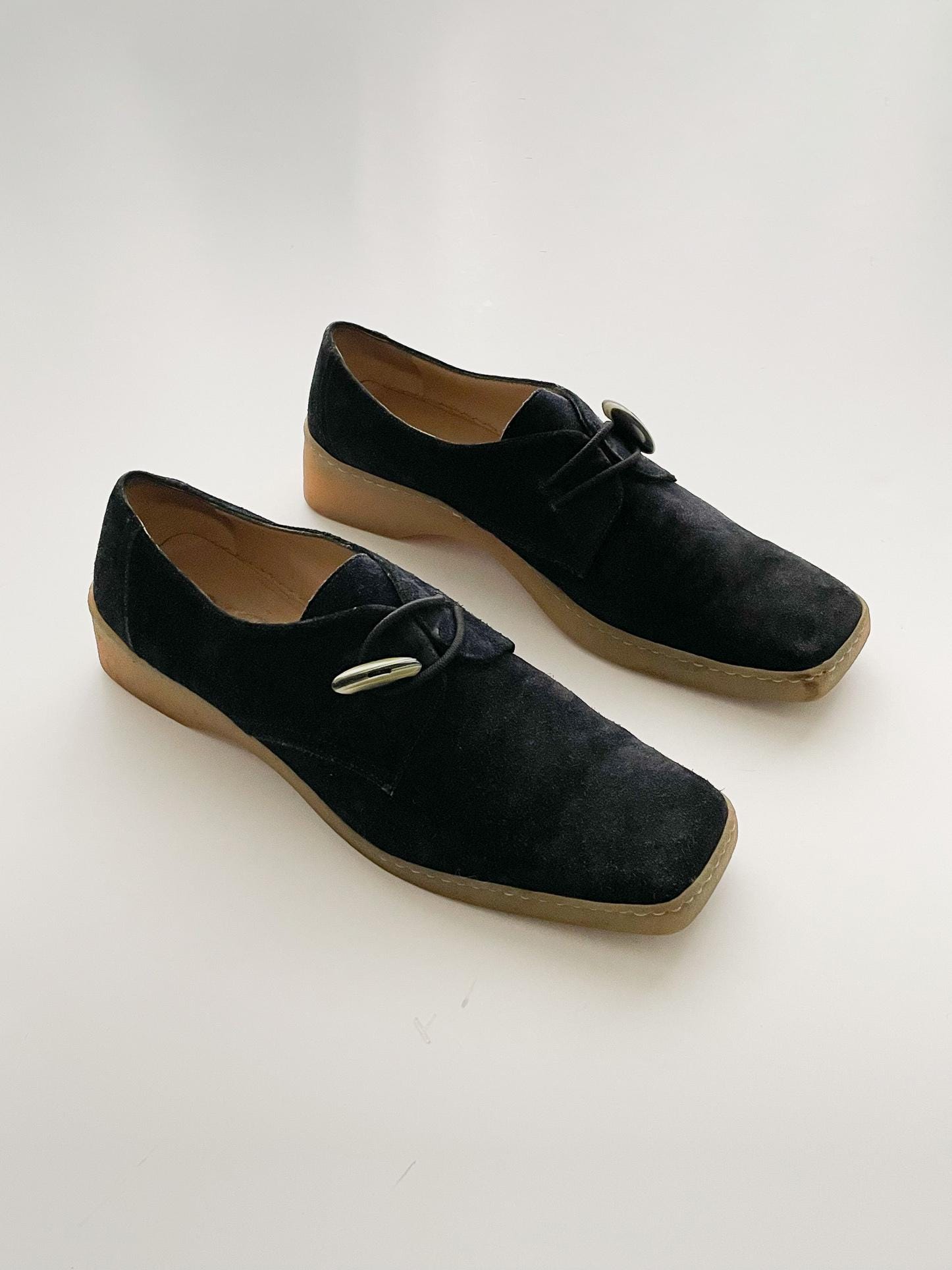 Ferragamo Suede Shoes - Etsy