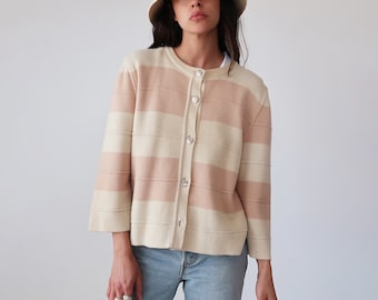 70s Acrylic Knit Retro Belted Cardigan Sweater Size S Wrap 70s Acrylic Knit Retro Belted Cardigan Sweater Size S Wrap